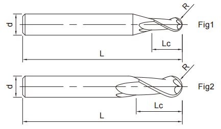 超微粒圆头立铣刀2FLUTES-标兵传动网
