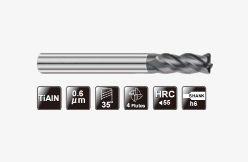 超微粒长柄圆鼻铣刀4FLUTES-标兵传动网