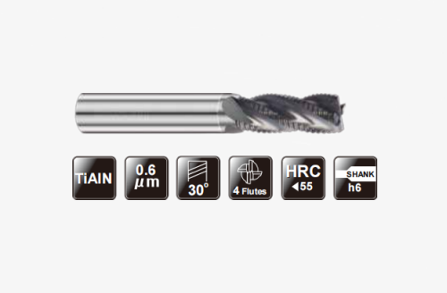 粗齿细目立铣刀4FLUTES-标兵传动网