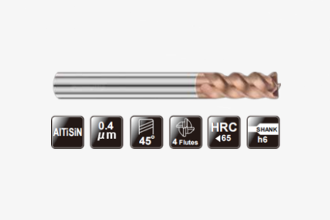 极超微粒长柄圆鼻铣刀4FLUTES