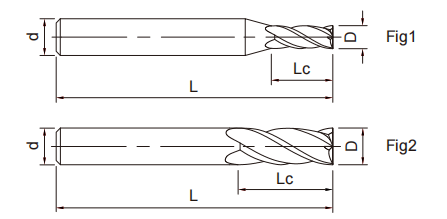 极超微粒立铣刀4FLUTES-标兵传动网