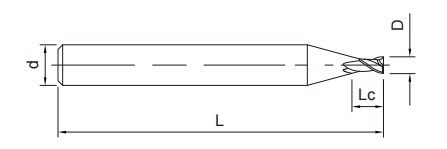 微小径立铣刀2FLUTES-标兵传动网