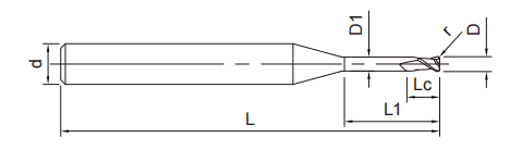 深沟圆鼻立铣刀2FLUTES-标兵传动网