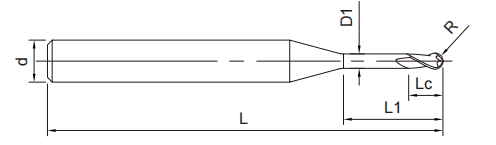深沟圆头立铣刀2FLUTES-标兵传动网
