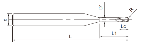 石墨深沟圆头立铣刀2FLUTES-标兵传动网