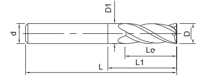 石墨加工立铣刀4FLUTES-标兵传动网
