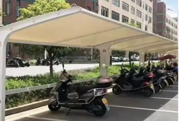 影响膜结构电动车棚质量因素有哪些？如何对膜结构电动车棚进行加固？