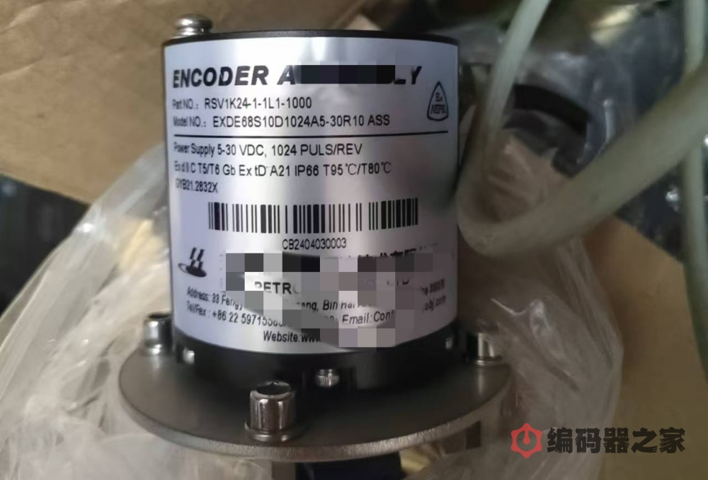 RSV1K24-1-1L1-1000，一款增量式防爆编码器的定制替代（EXDE68S10D1024A5-50R10ASS）